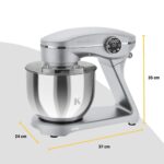 KLAMER Küchenmaschine 1800 W mit 6 L Edelstahlschüssel, geeignet zum Kneten von Brotteig – Bild 8
