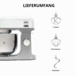 Kenwood kMix KMX750WH Küchenmaschine, 1000 W, 5 L Edelstahlschüssel, Patisserie-Set, Weiß – Bild 8
