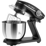 KLAMER Küchenmaschine 1800 W mit 6 L Edelstahlschüssel, geeignet zum Kneten von Brotteig – Bild 4