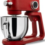 Kraftsman Küchenmaschine mit 5 L Schüssel, 8 Stufen, Timer, Metallgehäuse und 4 Edelstahl-Aufsätzen