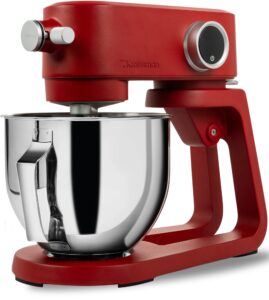 Kraftsman Küchenmaschine mit 5 L Schüssel, 8 Stufen, Timer, Metallgehäuse und 4 Edelstahl-Aufsätzen