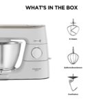 Kenwood Titanium Chef Baker KVC65.001WH, 1200 W, 5 L Schüssel, integrierte Waage, Patisserie-Set, Weiß – Bild 8