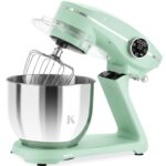 KLAMER Küchenmaschine 1800 W mit 6 L Edelstahlschüssel, geeignet zum Kneten von Brotteig – Bild 4