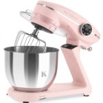 KLAMER Küchenmaschine 1800 W mit 6 L Edelstahlschüssel, geeignet zum Kneten von Brotteig – Bild 4