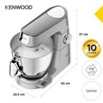 Kenwood Titanium Chef Baker XL Küchenmaschine, 1200 W, 7 L + 5 L Schüsseln, Silber – Bild 2