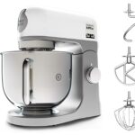 Kenwood kMix KMX750WH Küchenmaschine, 1000 W, 5 L Edelstahlschüssel, Patisserie-Set, Weiß