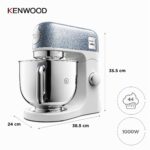 Kenwood kMix KMX760BL Küchenmaschine, 1000 W, 5 L Edelstahlschüssel, Patisserie-Set, Blau Metallic – Bild 6