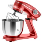 KLAMER Küchenmaschine 1800 W mit 6 L Edelstahlschüssel, geeignet zum Kneten von Brotteig – Bild 4