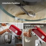 Kenwood kMix KMX750RD Küchenmaschine, 1000 W, 5 L Edelstahlschüssel, Patisserie-Set, Rot – Bild 10