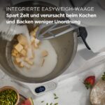 Kenwood Titanium Chef Baker KVC65.001WH, 1200 W, 5 L Schüssel, integrierte Waage, Patisserie-Set, Weiß – Bild 2