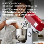 Kenwood kMix KMX750RD Küchenmaschine, 1000 W, 5 L Edelstahlschüssel, Patisserie-Set, Rot – Bild 9