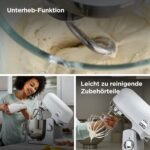 Kenwood kMix KMX750WH Küchenmaschine, 1000 W, 5 L Edelstahlschüssel, Patisserie-Set, Weiß – Bild 5