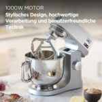 Kenwood kMix KMX750WH Küchenmaschine, 1000 W, 5 L Edelstahlschüssel, Patisserie-Set, Weiß – Bild 3